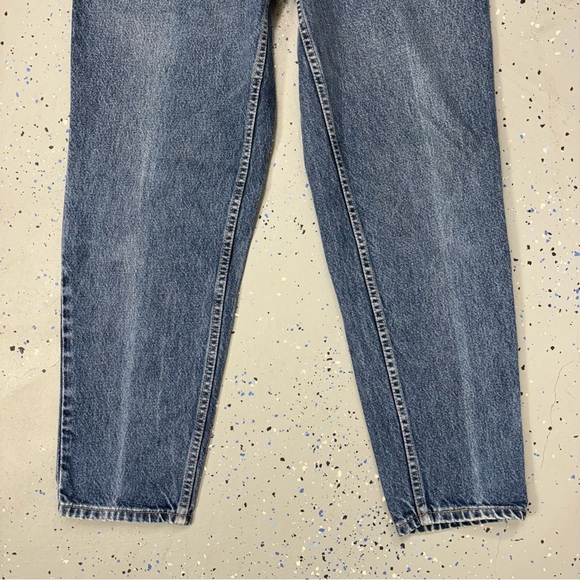 Vintage 90s Levi's 550 Relaxed Fit Tapered Leg Jeans Distressed Made In USA 14 - Picture 4 of 11